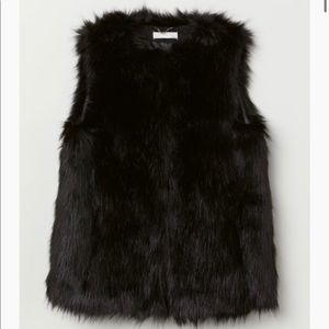 H&M faux fur vest